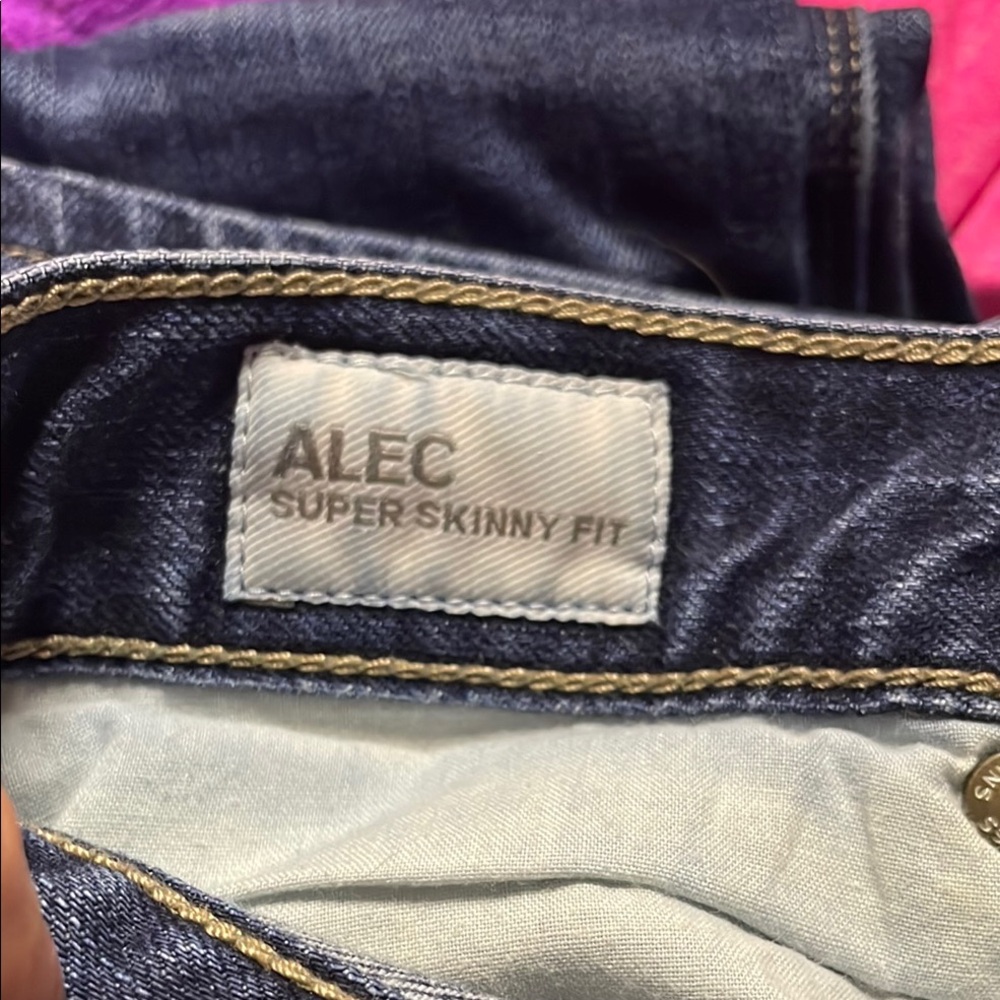 Express Blue Skinny Jeans with Classic Stitching